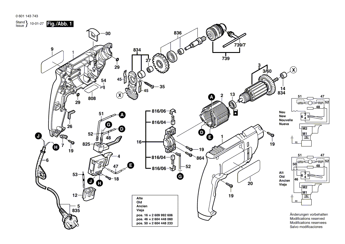 New Genuine Bosch 2605104553 Housing Section