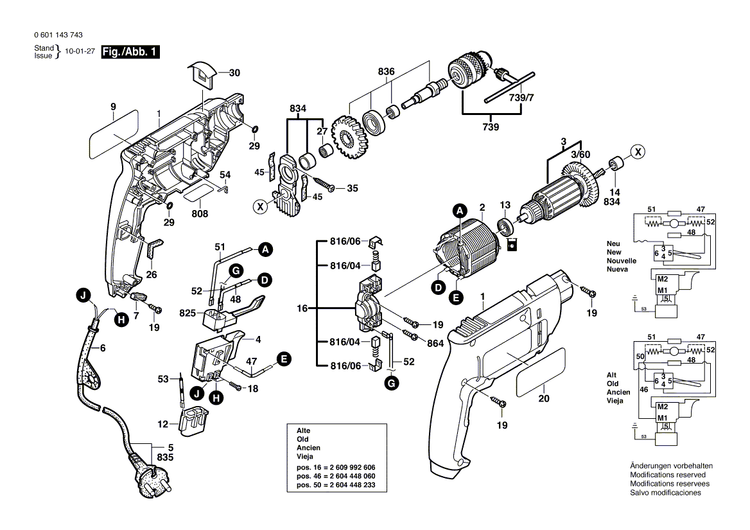New Genuine Bosch 2605104553 Housing Section