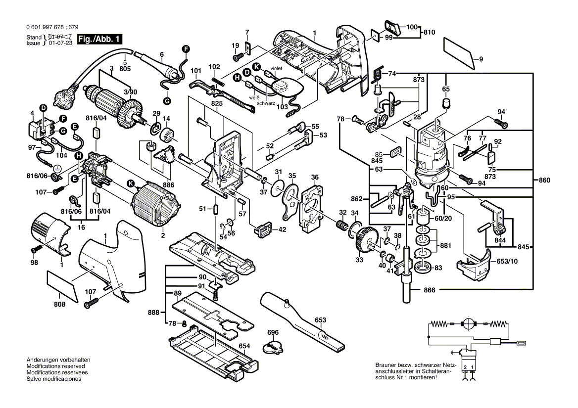 New Genuine Bosch 2605104557 Housing Section