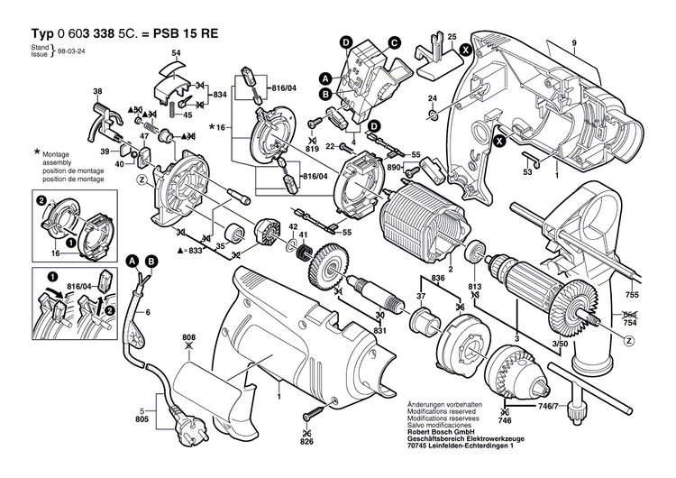 New Genuine Bosch 2605104560 Housing Section