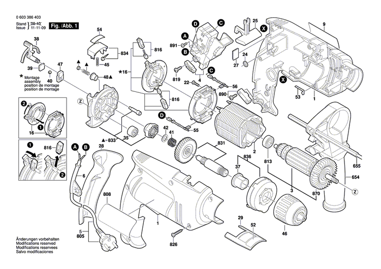 New Genuine Bosch 2605104561 Housing Section
