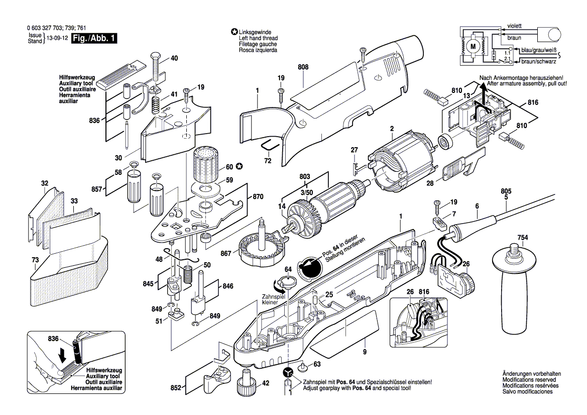 New Genuine Bosch 2605104575 Housing Section