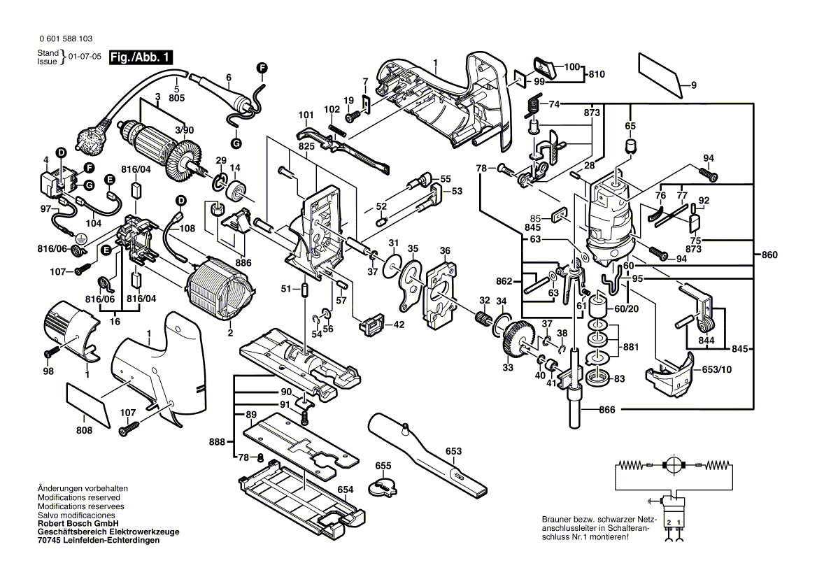 New Genuine Bosch 2605104580 Housing Section