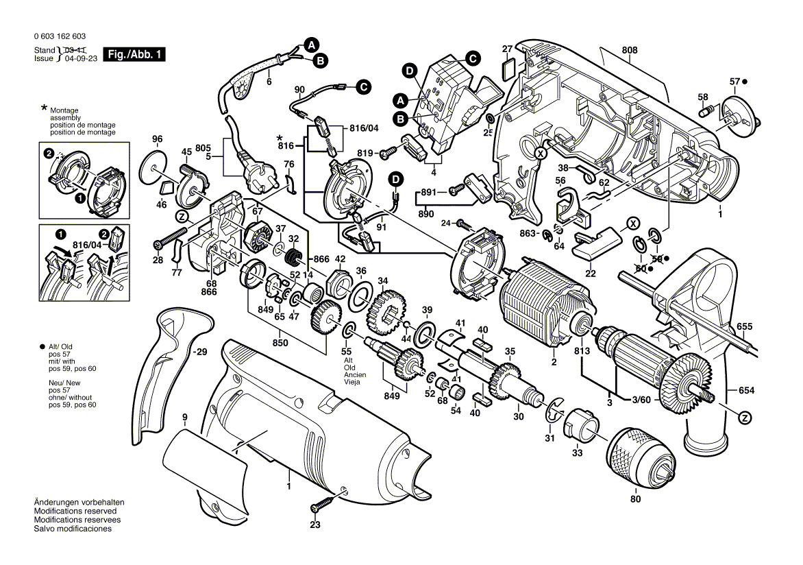 New Genuine Bosch 2605104600 Housing Section