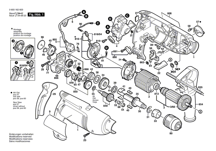 New Genuine Bosch 2605104600 Housing Section