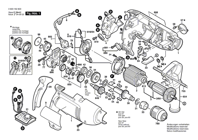 New Genuine Bosch 2605104601 Housing Section