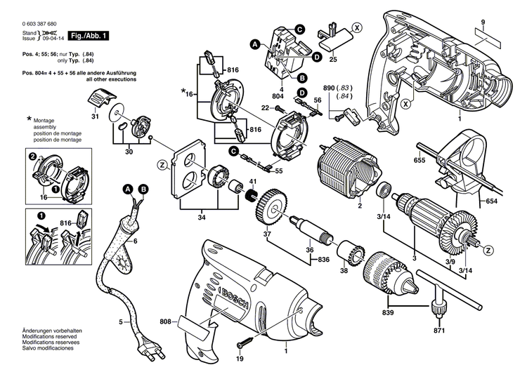 New Genuine Bosch 2605104766 Housing Section