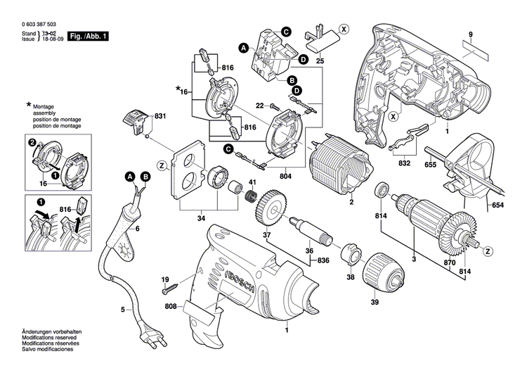 New Genuine Bosch 2605104775 Housing Section
