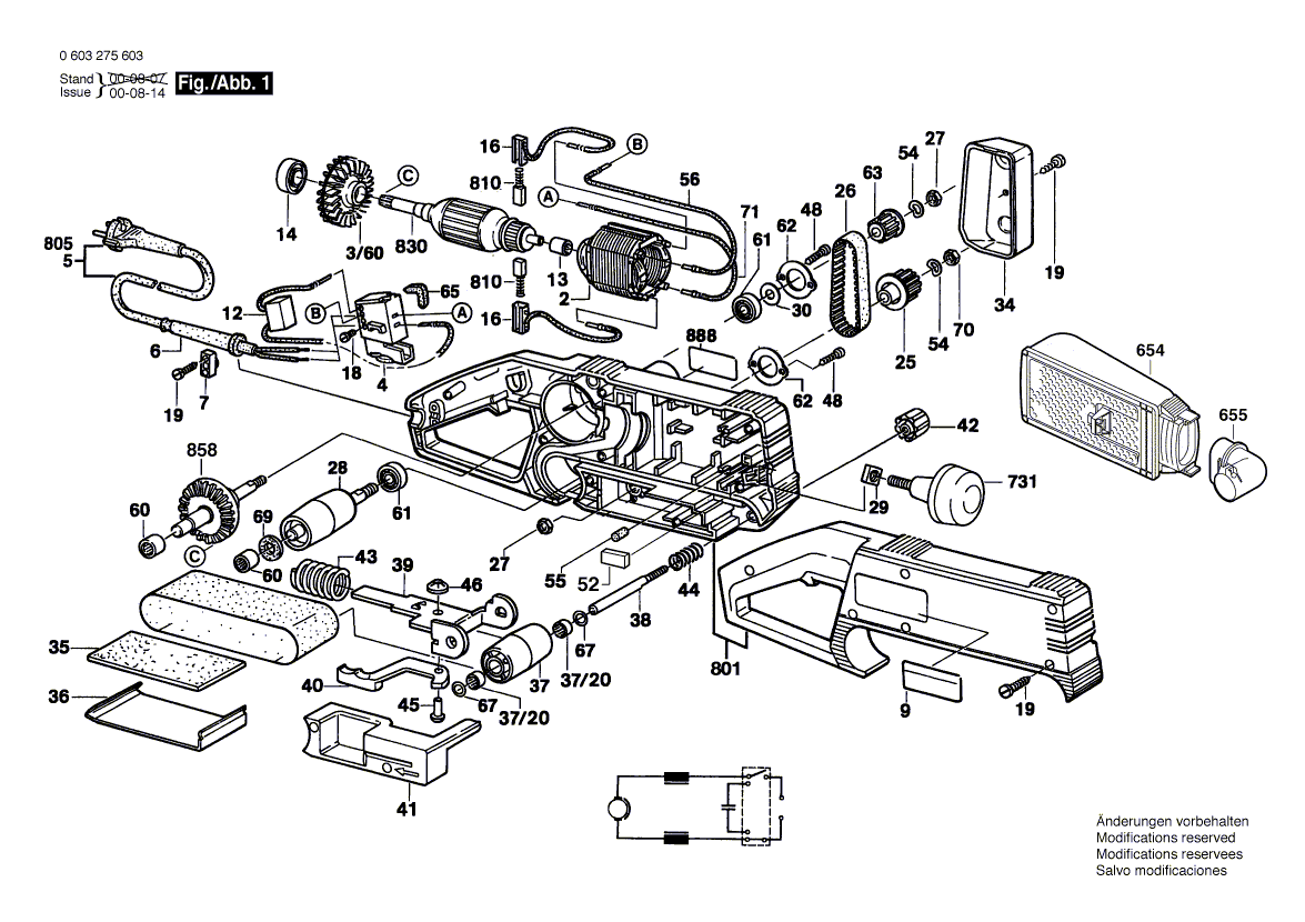 New Genuine Bosch 2605104804 Motor Housing