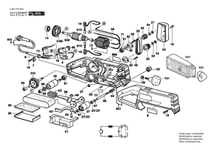 New Genuine Bosch 2605104804 Motor Housing