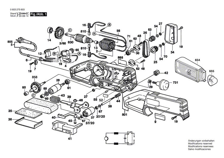 New Genuine Bosch 2605104804 Motor Housing