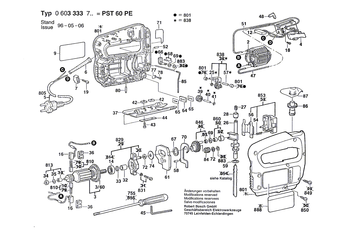 New Genuine Bosch 2605104832 Housing Section