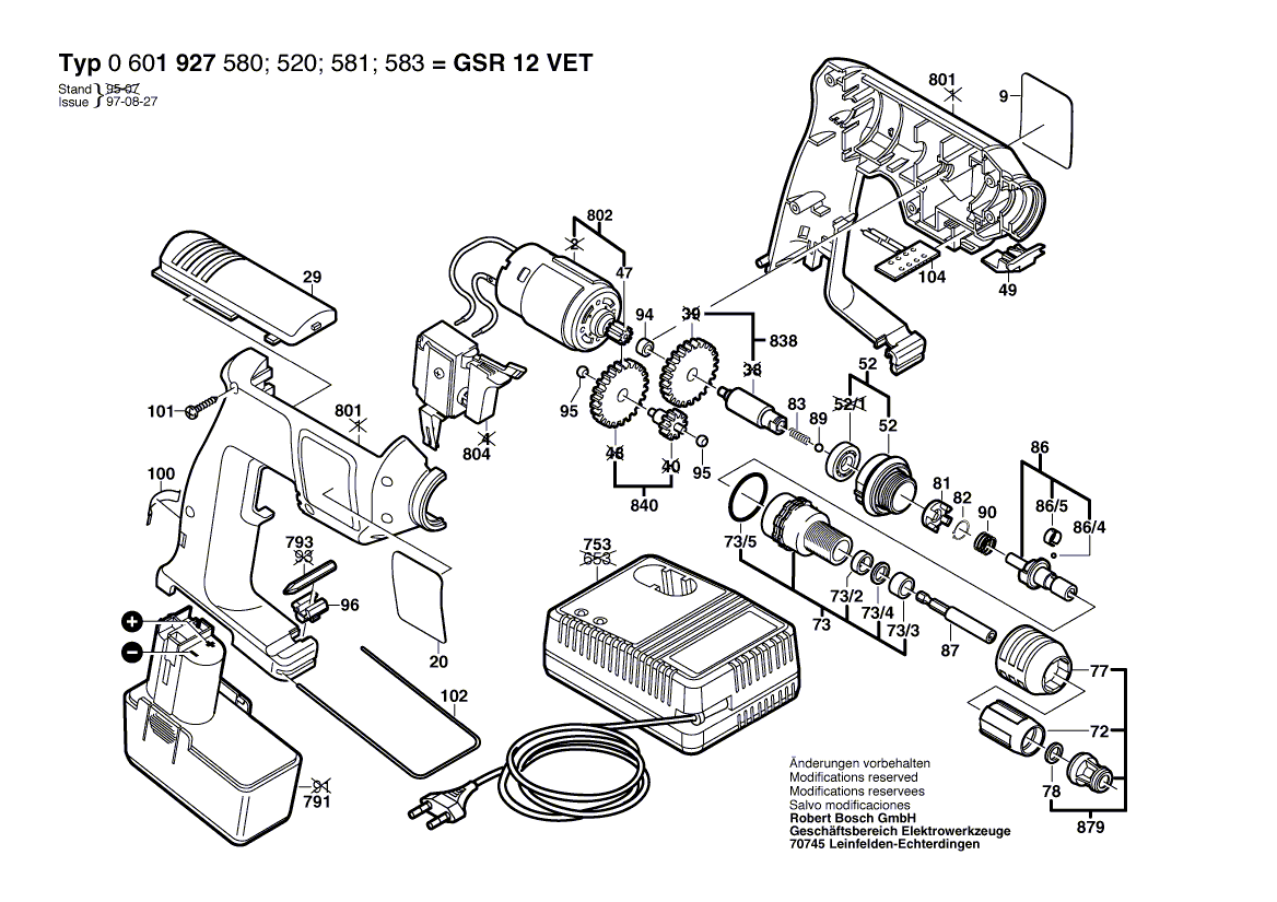 New Genuine Bosch 2605104834 Housing Section
