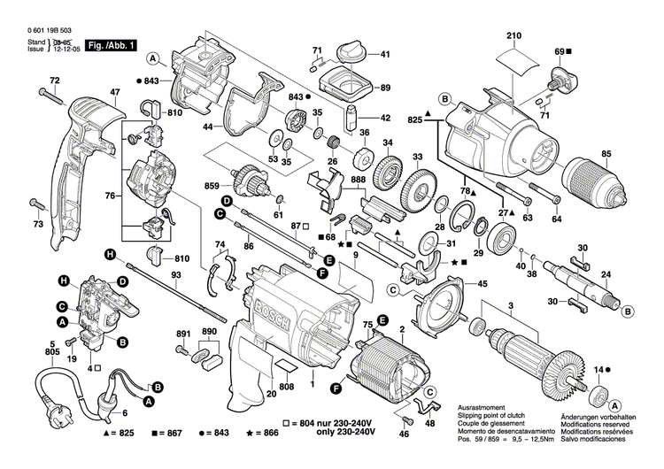New Genuine Bosch 2605105032 Motor Housing