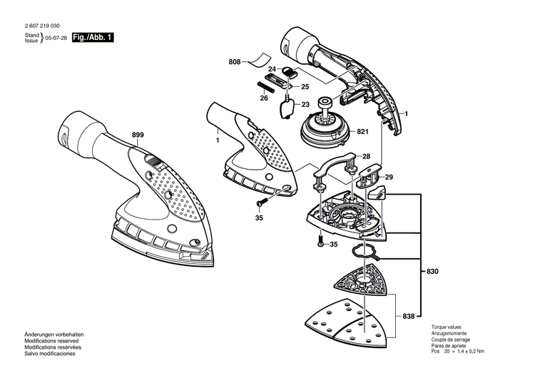New Genuine Bosch 2605105114 Housing Section