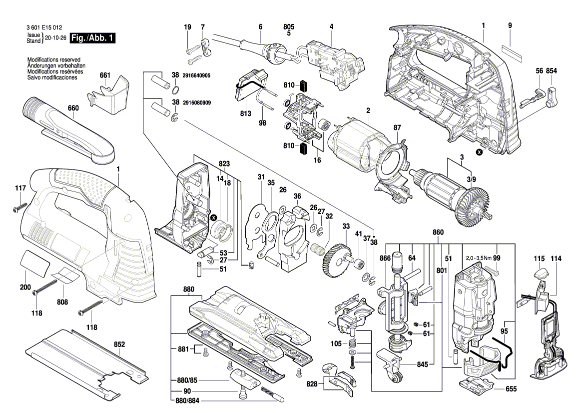 New Genuine Bosch 2605105209 Housing Section