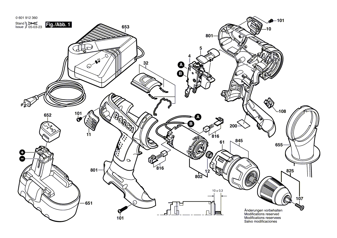 New Genuine Bosch 2605105917 Housing Section