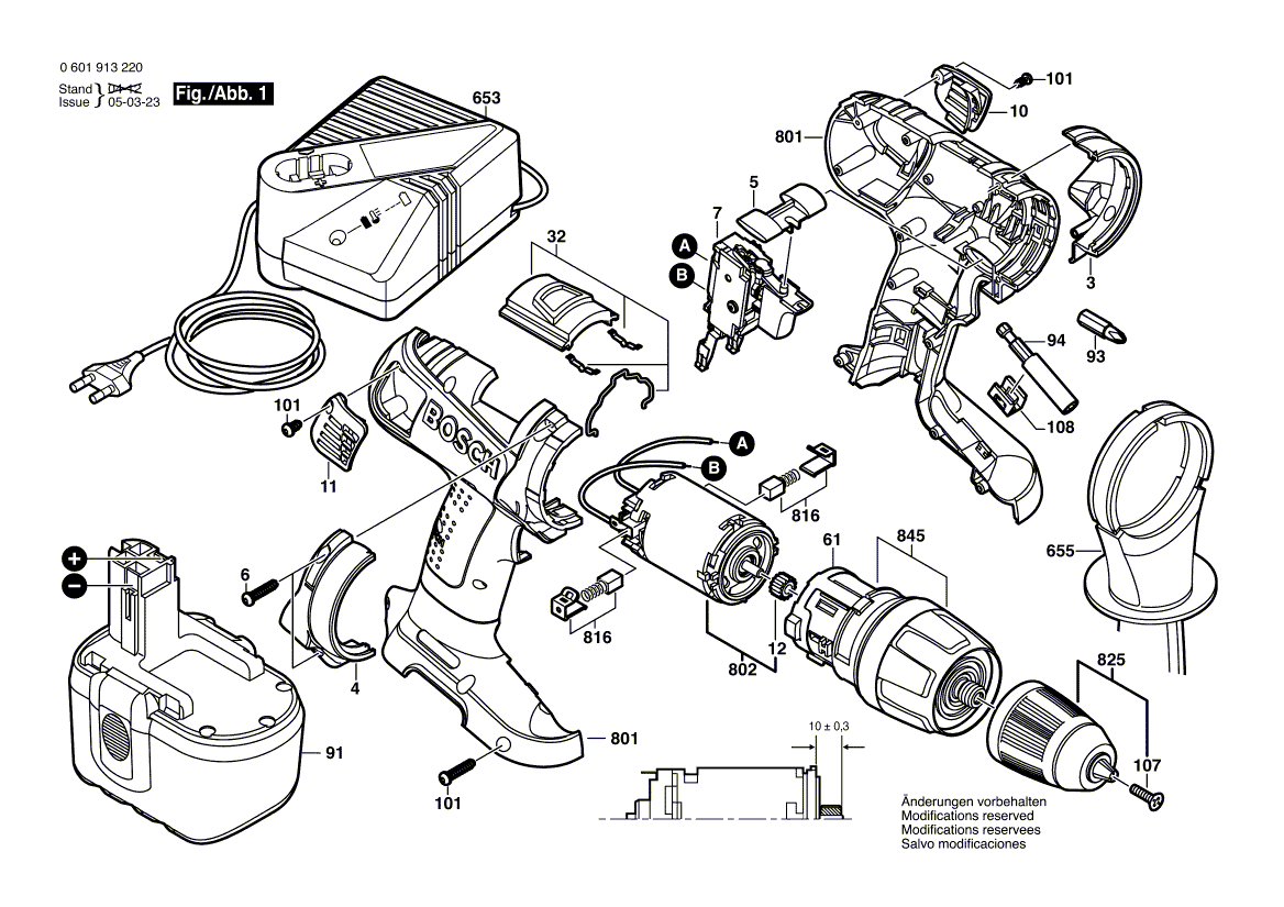 New Genuine Bosch 2605105933 Housing Section
