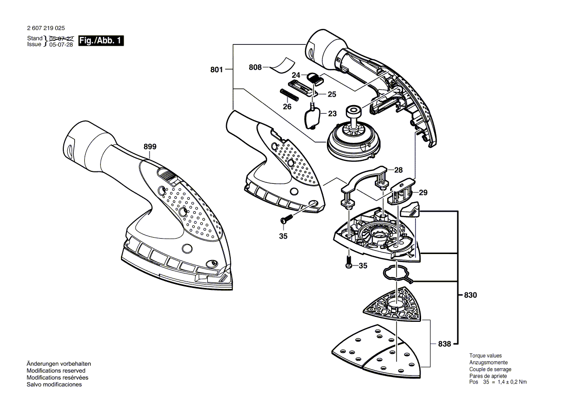 New Genuine Bosch 2605105961 Housing Section