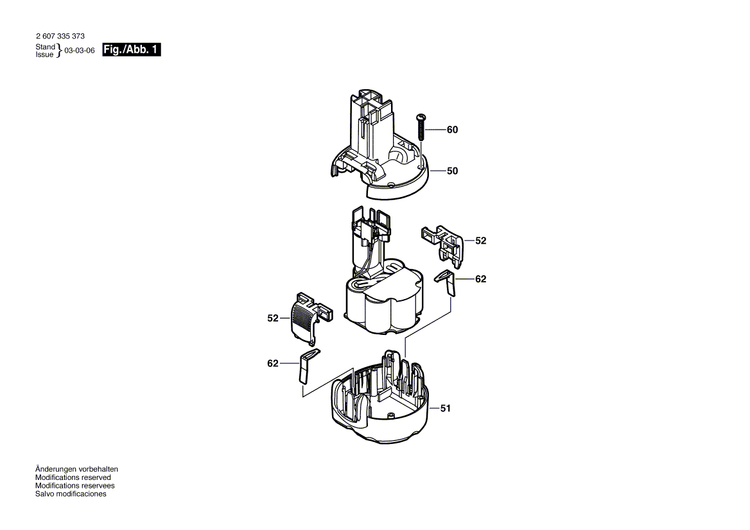 New Genuine Bosch 2605190190 Push-Button