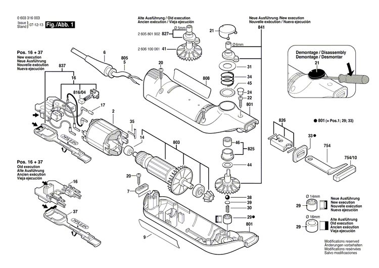 New Genuine Bosch 2605190905 Housing Section