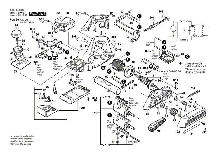 New Genuine Bosch 2605190914 Housing