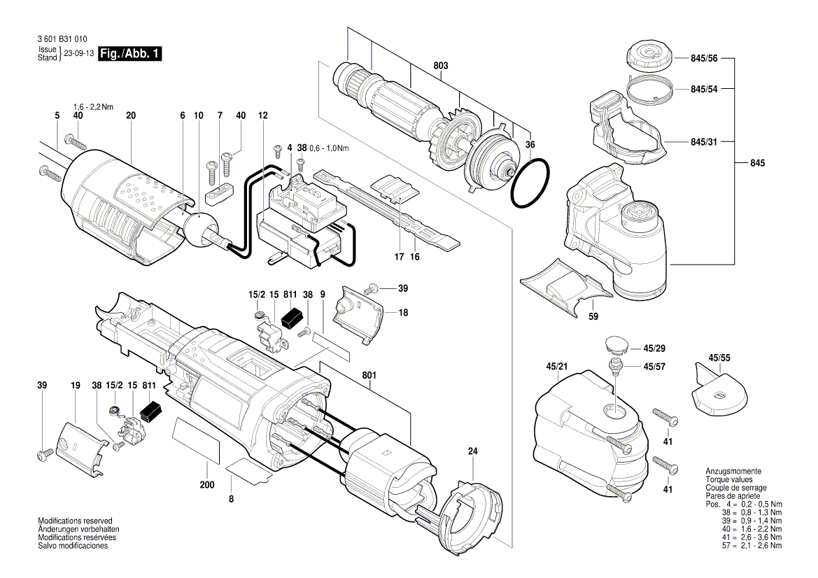 New Genuine Bosch 2605190931 Housing Assembly