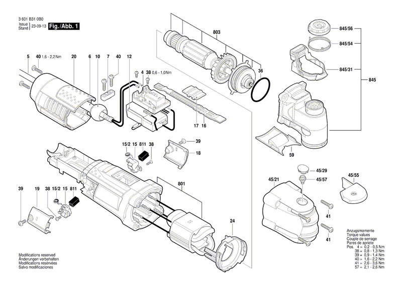 New Genuine Bosch 2605190932 Housing Assembly