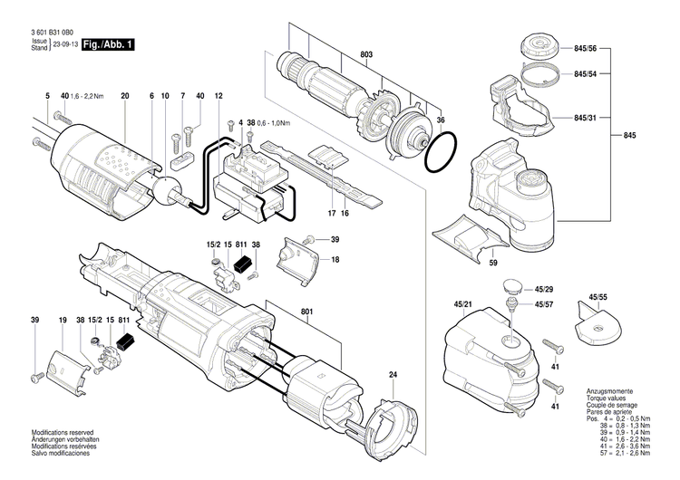 New Genuine Bosch 2605190932 Housing Assembly