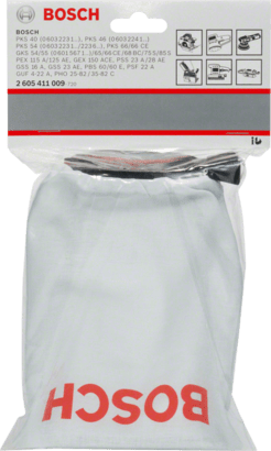 New Genuine Bosch 2605411009 Cloth Dust Bag For random orbital sanders, For
