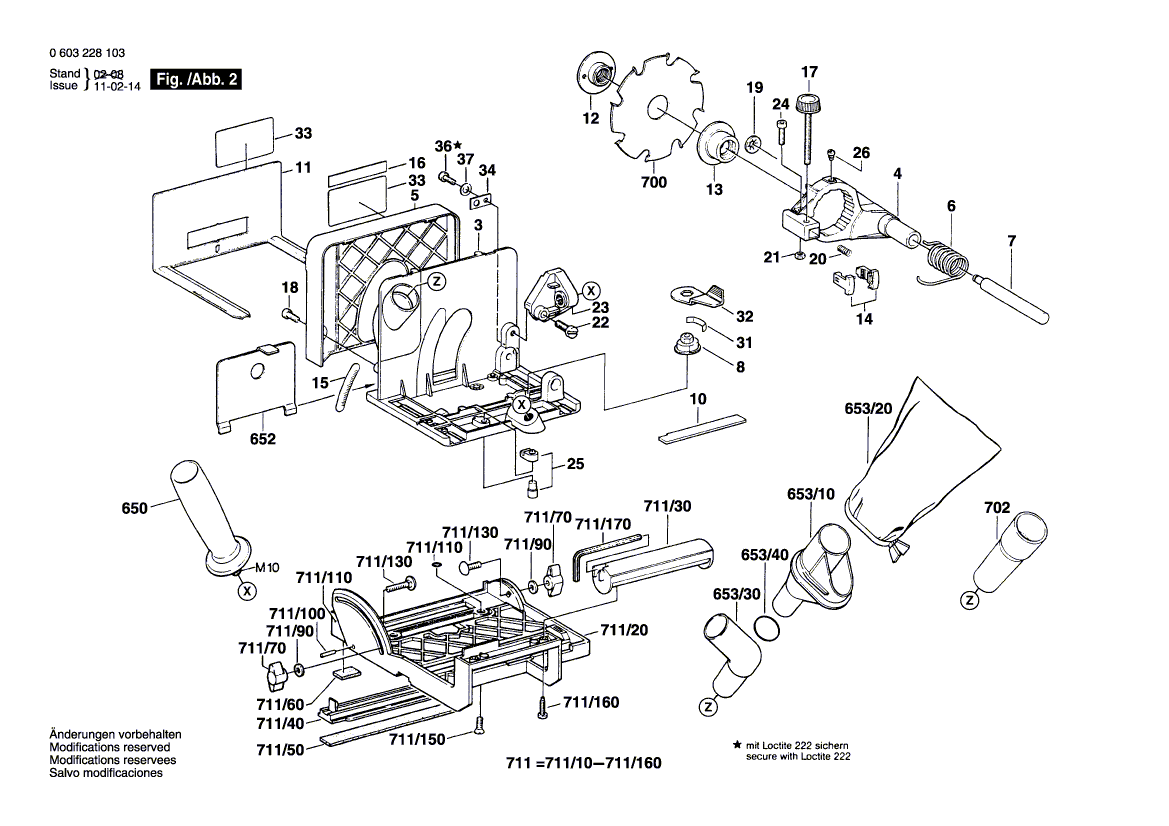 New Genuine Bosch 2605411017 Dust Bag