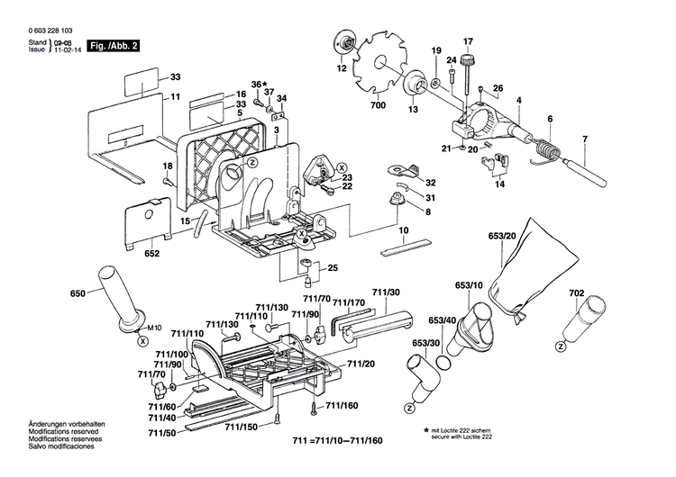 New Genuine Bosch 2605411017 Dust Bag