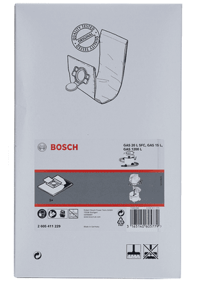 New Genuine Bosch 2605411229 Fleece Filter Bag For dust extractors