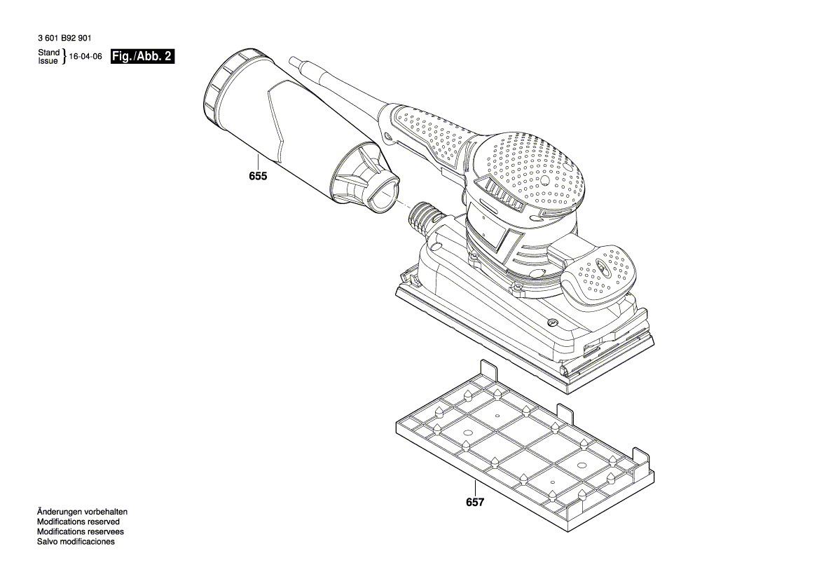 New Genuine Bosch 2605411234 Dust Chamber