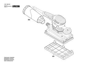 New Genuine Bosch 2605411234 Dust Chamber
