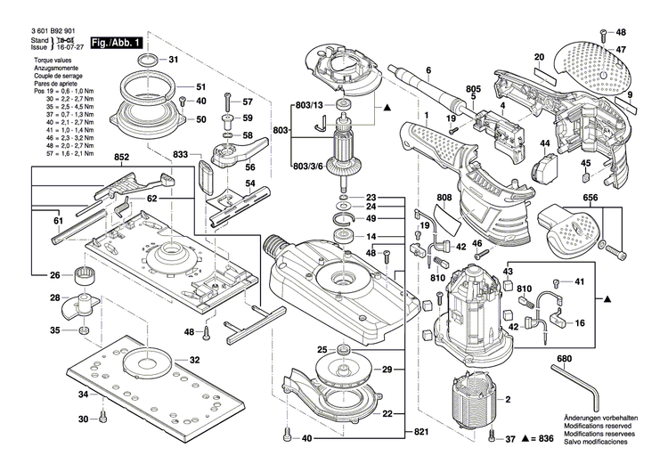 New Genuine Bosch 2605411234 Dust Chamber