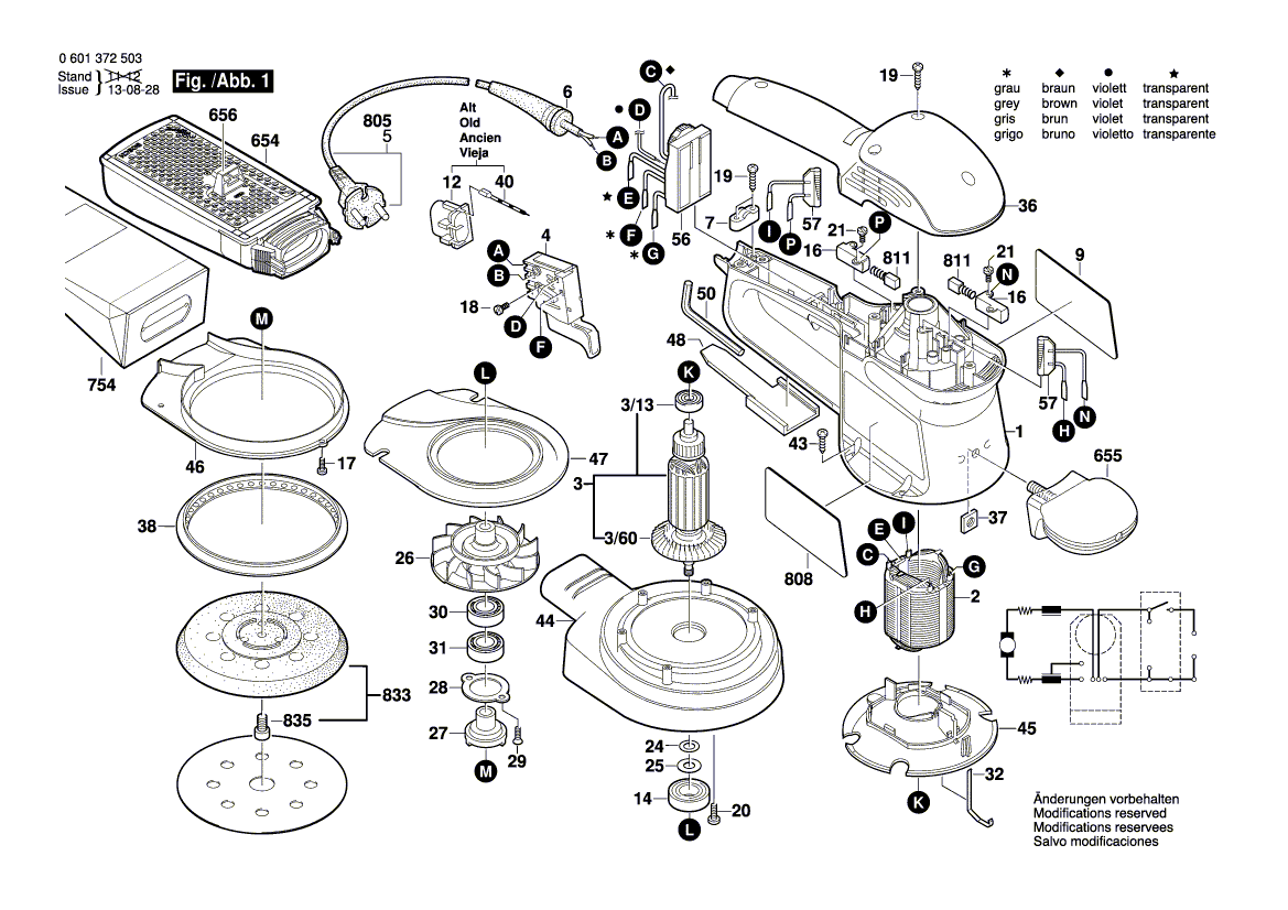 New Genuine Bosch 2605500124 Housing Cover