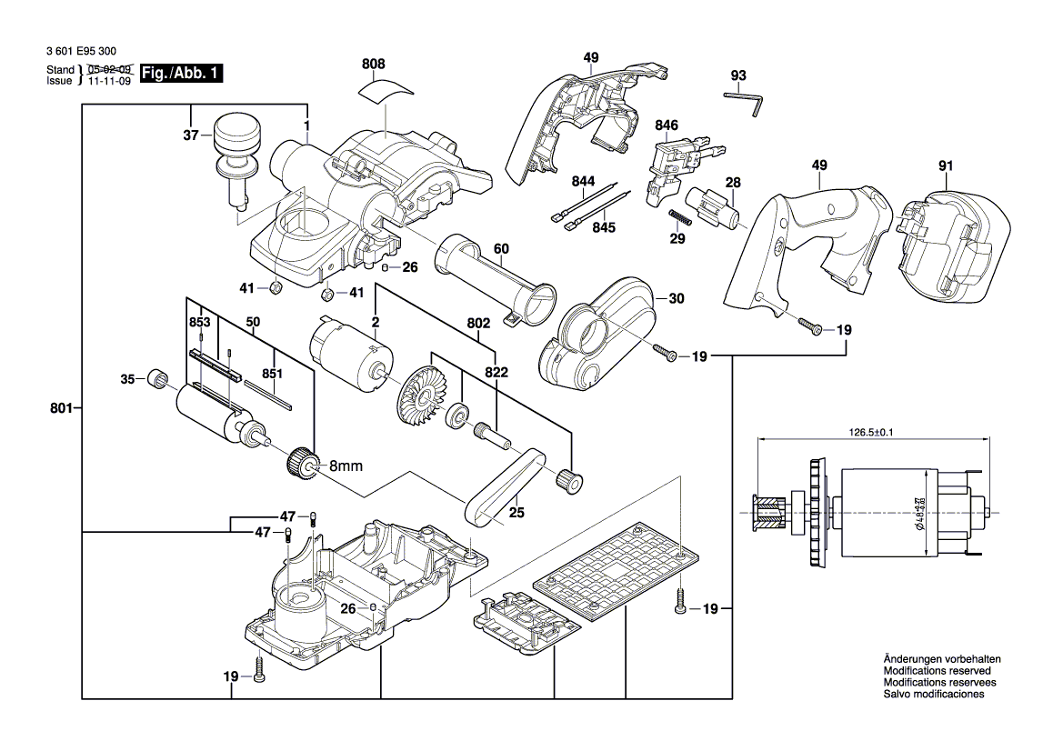 New Genuine Bosch 2605500195 Gear Cover
