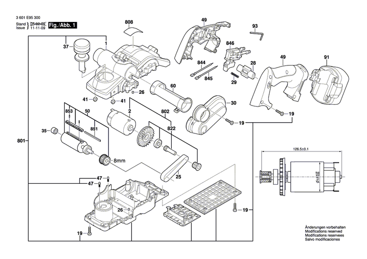 New Genuine Bosch 2605500195 Gear Cover