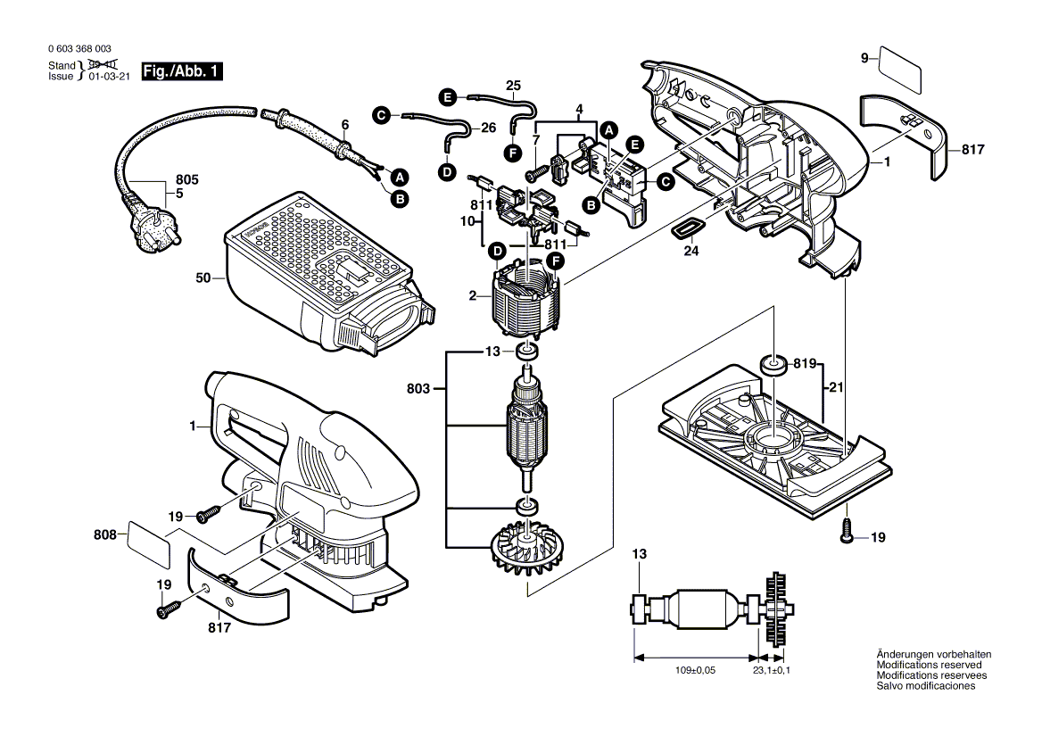 New Genuine Bosch 2605500910 Cover Panel