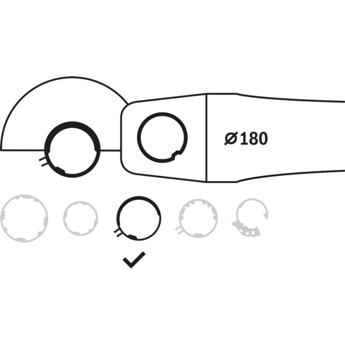 New Genuine Bosch 2605510297 Protective Guards without Cover For small angle