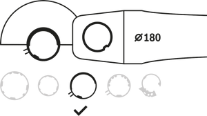 New Genuine Bosch 2605510297 Protective Guards without Cover For small angle