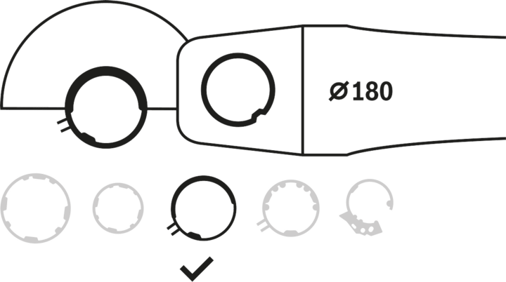 New Genuine Bosch 2605510297 Protective Guards without Cover For small angle