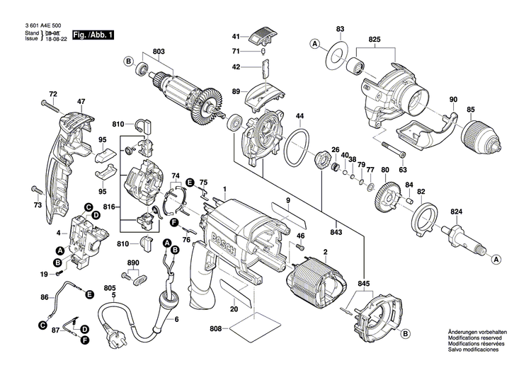 New Genuine Bosch 2605700945 Bearing Bracket