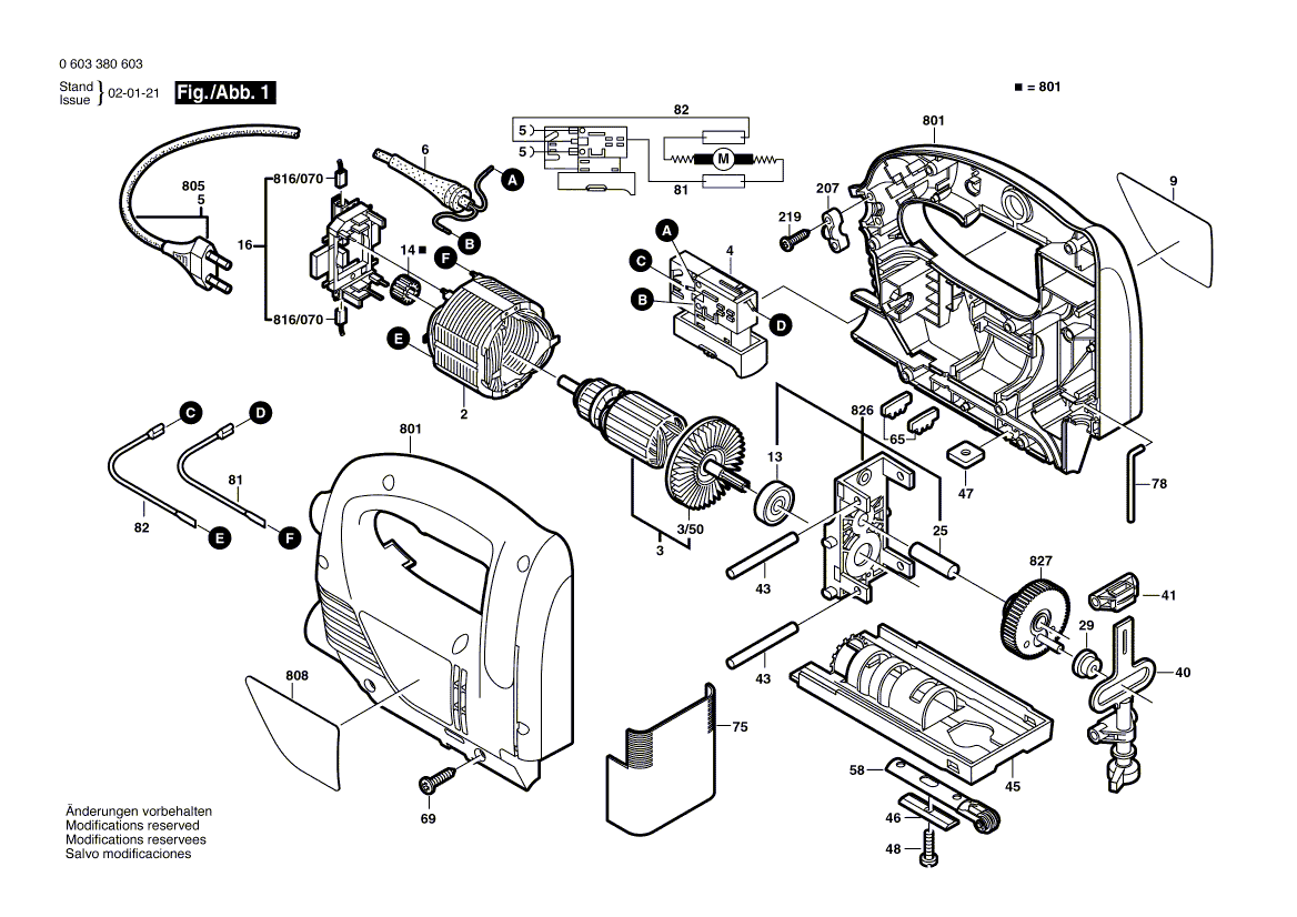 New Genuine Bosch 2605801037 Guide Bearing