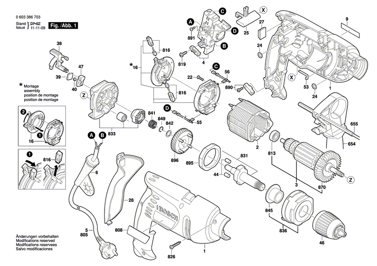 New Genuine Bosch 2605805011 Flanged Bearing