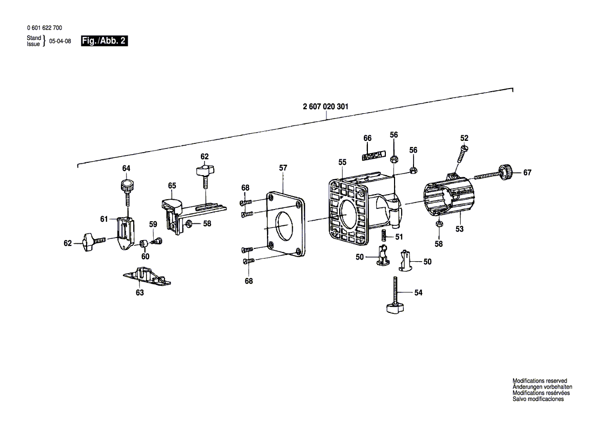 New Genuine Bosch 2605806375 Spindle Housing