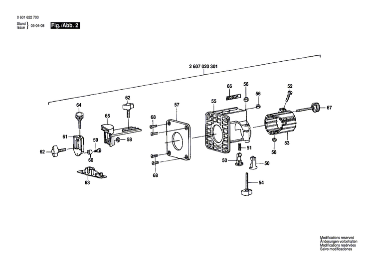 New Genuine Bosch 2605806375 Spindle Housing
