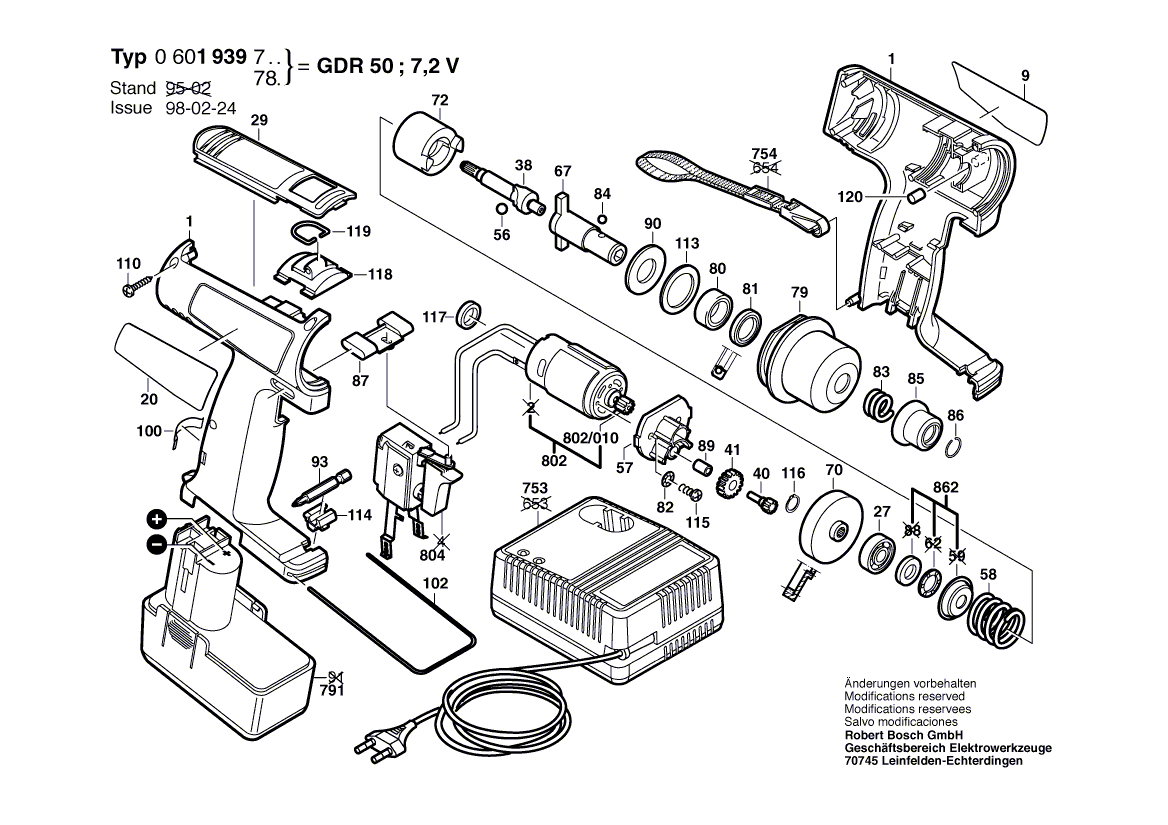 New Genuine Bosch 2605806412 Gear Housing