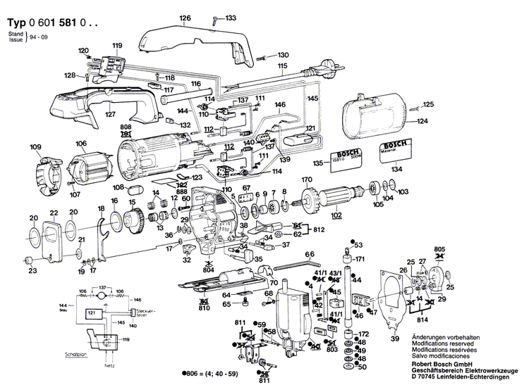 New Genuine Bosch 2605808915 Gear Housing